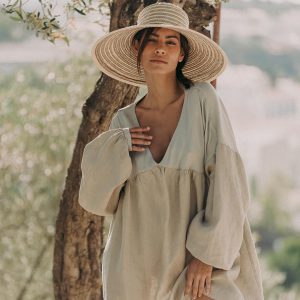 Vestido Lino Viscosa (Talla única)